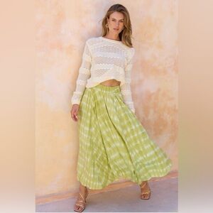 Saasha Skirt - PISTACHIO TIE DYE